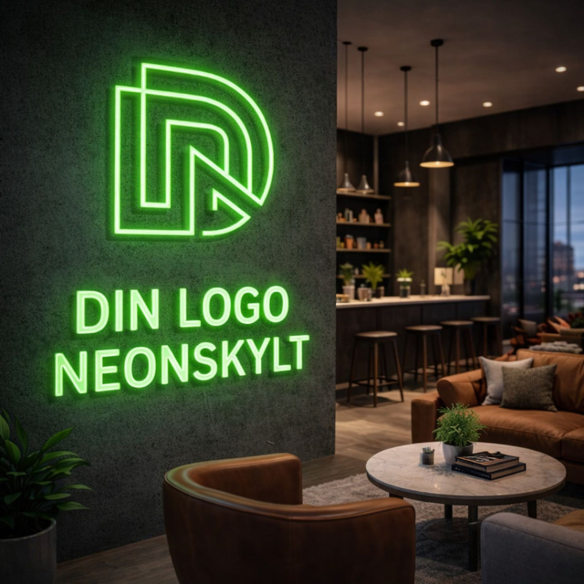 Gör Egen Neonskylt - Skicka din logo & få gratis offert!